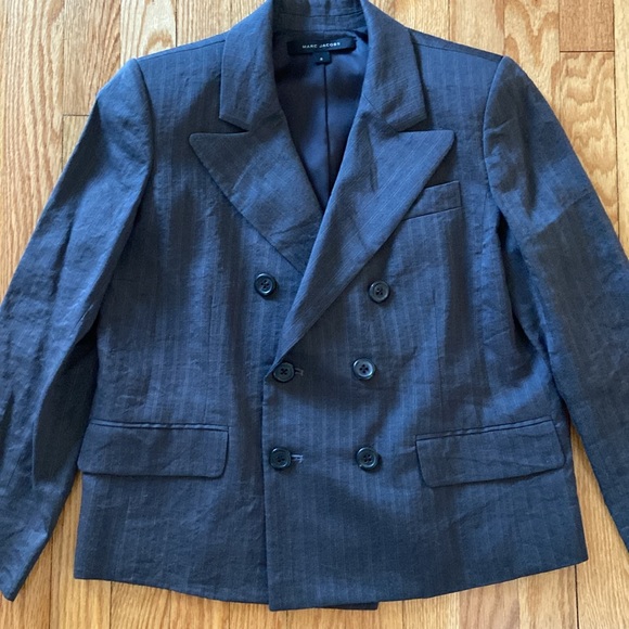 Marc Jacob’s EUC Linen Fully Lined Double Breasted Jacket - Picture 6 of 16